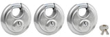 Master Lock 40TRI Shrouded Padlocks 2-3/4 inch Stainless 3-Pack