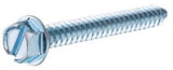 Hillman 41010 Slotted Hex Washer Head Sheet Metal Screw #8 x 1 inch 100 Pack