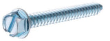 Hillman 41032 Slotted Hex Washer Head Sheet Metal Screw #12 x 1 inch  50 Pack