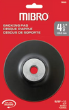Mibro 755821 4.5 in. Diameter Disc Rubber Backing Pad