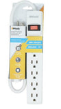 Woods 41345 - 6 Outlet Surge Protector with Overload Safety Feature 1.5 ft Cord