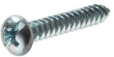 Hillman 41404 Ribbed Plastic Anchor with Screws #10-12 x 1 in. Blue