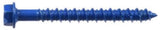 Hillman 41561 Flat-Head Phillip Concrete Screw Anchors 1/4" x 2-1/4" Blue