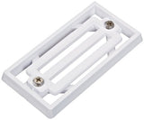 Pentair 542038 2" x 4" 3-Bar Frame and Grate Gutter Drain - White