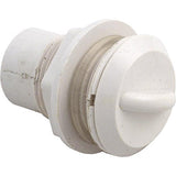 Waterway 660-3300 0.5" Straight Nut Scalloped Spa Air Control - White