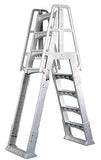 Vinlyworks Canada VWCSLAW A-Frame Ladder w/ Anti-Entrapment Barrier, Fits 48" - 56" ABG Pools