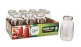 Ball 62000 32 oz. Capacity Regular Mouth Canning Jars, 12 ct.