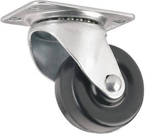 Waxman 4323255TD  Titan 2" Heavy-duty Rubber Swivel Plate Caster 125lb Capacity