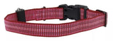 Retriever 36932 Q BLU18 Adjustable Reflective Woven Dog Collar, Pink 1 x 18-26"