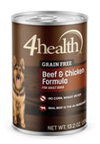 4health Grain Free Adult Beef and Chicken Recipe Wet Dog Food, 1 Can - 13.2 oz.