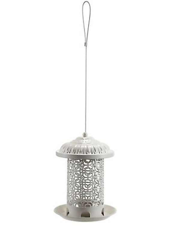 Royal Wing 4825290A Small Metal Filigree Hopper Seed Bird Feeder, Capacity 15 lb