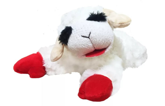 Multipet 48375 Lamb Chop Dog Toy for Hours of Canine Joy, Polyester Material