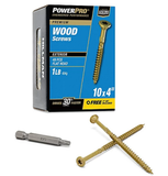 Hillman 48604 Power Pro Premium Exterior Wood Screws #10 x 4", 1 lb., 49 Pc