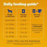 Pedigree Adult Chicken, Beef, Pasta, and Vegetables Wet Dog Food Pack, 30 Pouch