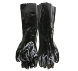 West Chester 12018/L Men's 18 in. PVC Protective Gloves- Black, Large