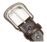 Blue Mountain 2774-200 Men's Western Leather Belt, Brown,  1-1/2 in., Medium