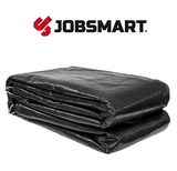 JobSmart KSTTBK1224 Black Industrial Heavy-Duty Poly Truck Tarp, 12 ft. x 24 ft.