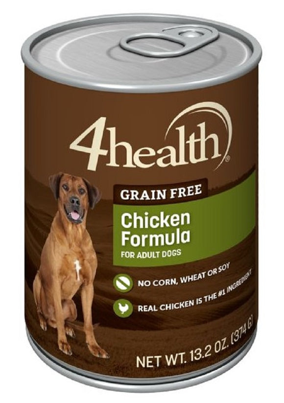 4health Grain Free Adult Chicken Recipe Wet Dog Food, 1 Can - 13.02 oz.