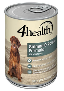 4health w/ Wholesome Grains Adult Salmon & Potato Wet Dog Food, 1 Can - 13.2 oz.