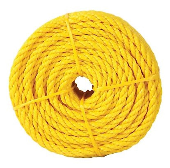 Koch Industries 5000836 Yellow Polypropylene Twisted Rope, 1/4 in. x 100 ft.