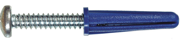 Hillman 5069 14-16 x 1-3/8 in. Blue Conical Plastic Anchor with PHP/SMS