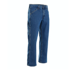 Blue Mountain FMB-1503 Men's Mid-Rise Denim Utility Jeans, Medium Wash, S34X34