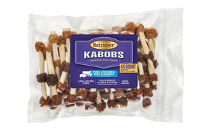 Retriever Kabobs Natural Pork Chicken Beef Flavor Dog Rawhide Chews - 45 Count