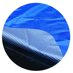 MidWest Canvas MW21HVY 21 Ft. Round Heavy Solar - Blue/Clear