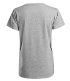 Blue Mountain YKL-9072 Women's Short Sleeve V-Neck T-Shirt Grey Heather Small