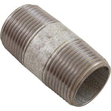 Matco Norca ZNG042 2" x 3/4" Galvanized Male Pipe Thread Nipple