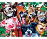 Masterpieces 52483 Barnyard Besties Selfies Jigsaw Puzzle 19" x 14", 200 pc.