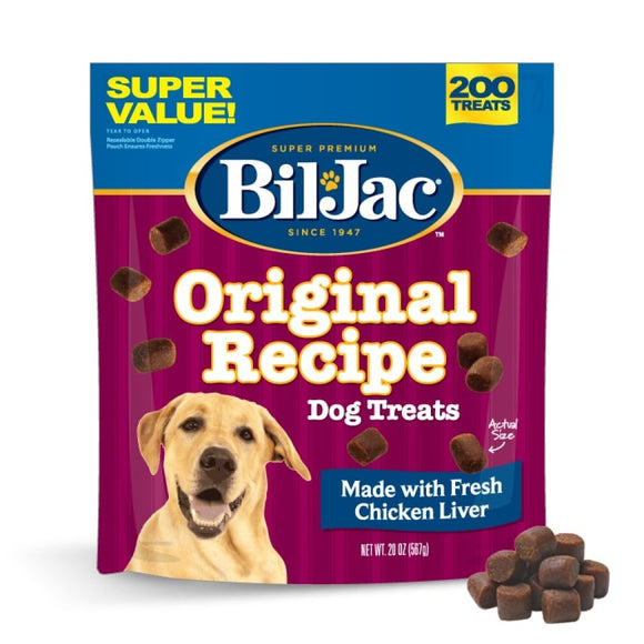 Bil-Jac Original Recipe 529 Liver and Chicken Flavor Dog Treats - 20 oz. Pouch