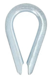 Hillman Hardware Essentials Heavy-Duty Zinc Plated Steel Rope Thimble 3/16 in.
