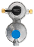 Camco 59005 Propane Double-Stage Auto-Changeover Regulators Clam Metal Gray
