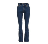 Blue Mountain YLB10281 Women's Relaxed Fit 5-Pocket Straight Jeans/Atlantis/S14