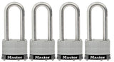 Master Lock 5SSQLJHC Pins Tumbler Padlocks with Shackle 2" Stainless Steel