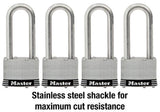 Master Lock 5SSQLJHC Pins Tumbler Padlocks with Shackle 2" Stainless Steel