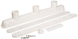 AquaStar 32CDFL101 32" Channel Drain with 3-Port Sump - White