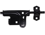 Hardware Essentials 851225 Slide Action Gate Latch Black