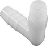 US Plastics 63197 Barb Adapter 3/8"b x 1/8"mpt 90 Degree Nylon