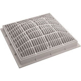 Waterway 6404790V 9" x 9" Grate and Frame - White 640-4790V