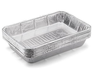 Weber 6416 Disposable Aluminum Foil Pans 10-Pack, 2"L x 9.1"W x 13.1"H