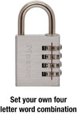 Master Lock 643DASTWD Set-Your-Own-Word-Combination Padlocks 1/4"Diameter Shackle