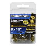 Hillman 42478 Premium Exterior Wood Screw  #8 x 1-3/4 in., 75-Pack