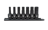 GearWrench 84941 Chrome Steel 1/2" Drive SAE Hex Bit Impact Socket Set, 7 pc.