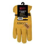 Kinco 50BT-XL Men's GLV Split Cow Ball and Tape Leather Work Gloves, 1 Pair, XL