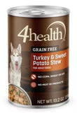 4health Grain Free Adult Turkey & Sweet Potato Stew Wet Dog Food,1 Can 13.2 oz.