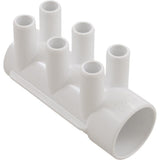 Waterway 672-5250 Manifold, 3/4" Smooth Barb, 6 Port, 1-1/2" Slip x Dead End