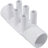 WATERWAY PLASTICS 672-7520 Manifold 2 Inch Shr X 2 Inch Shr X 6 3/4" SB Ports