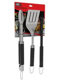 Weber 6772 Precision Grill Tongs, Spatula and Basting Brush Set, 3-Piece